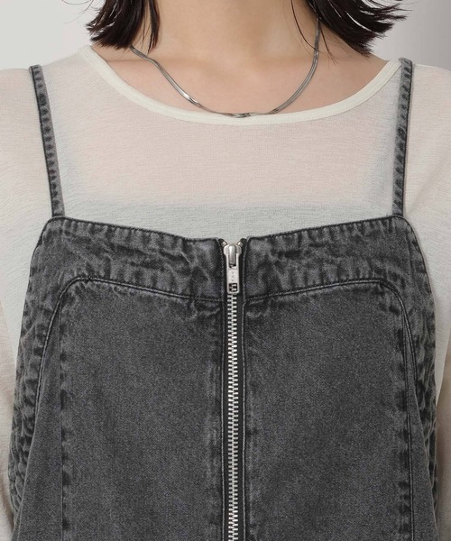 LAKOLE（ラコレ）の「裾フリンジデニムジャンスカ / 657830（ワンピース・レディース・ブラック・FREE）」の20枚目の写真