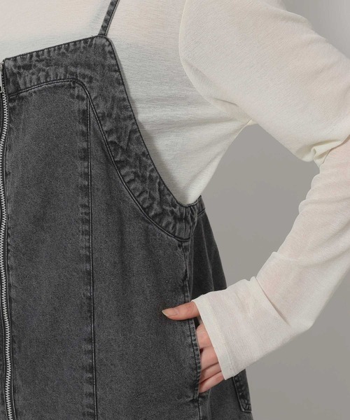 LAKOLE（ラコレ）の「裾フリンジデニムジャンスカ / 657830（ワンピース・レディース・ブラック・FREE）」の21枚目の写真