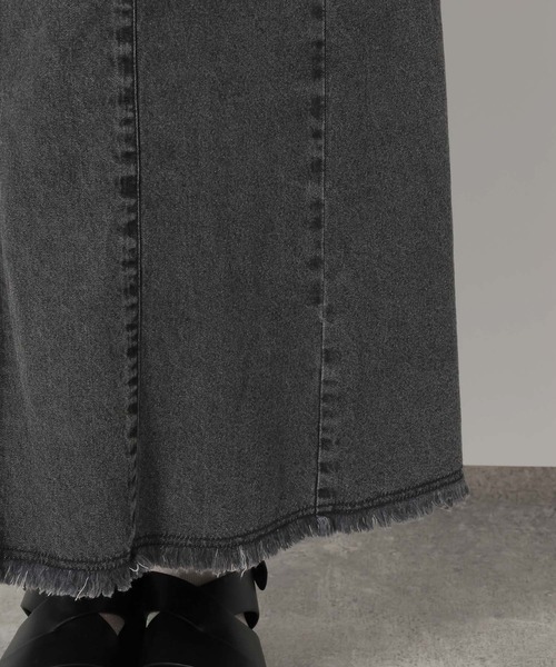 LAKOLE（ラコレ）の「裾フリンジデニムジャンスカ / 657830（ワンピース・レディース・ブラック・FREE）」の22枚目の写真