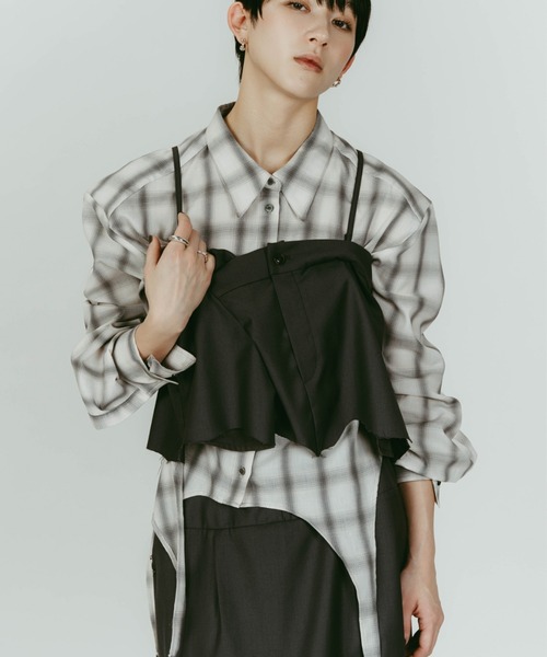 Knuth Marf(クヌースマーフ)の「Knuth Marf cut layered mid lengthskirt(スカート・レディース・ブラック・X-SMALL/SMALL)」の3枚目の写真