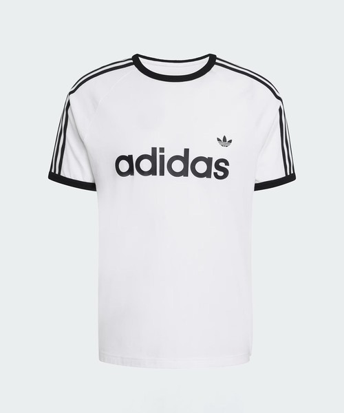 adidas Originals（アディダスオリジナルス）の「adidas originals / アディダス オリジナルス 3-STRIPES RINGER TEE（Tシャツ/カットソー・メンズ・ブラック/ホワイト/グリーン・MEDIUM/X-LARGE/LARGE）」の2枚目の写真