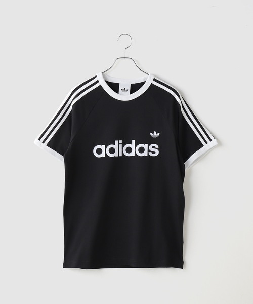 adidas Originals（アディダスオリジナルス）の「adidas originals / アディダス オリジナルス 3-STRIPES RINGER TEE（Tシャツ/カットソー・メンズ・ブラック/ホワイト/グリーン・MEDIUM/X-LARGE/LARGE）」の4枚目の写真