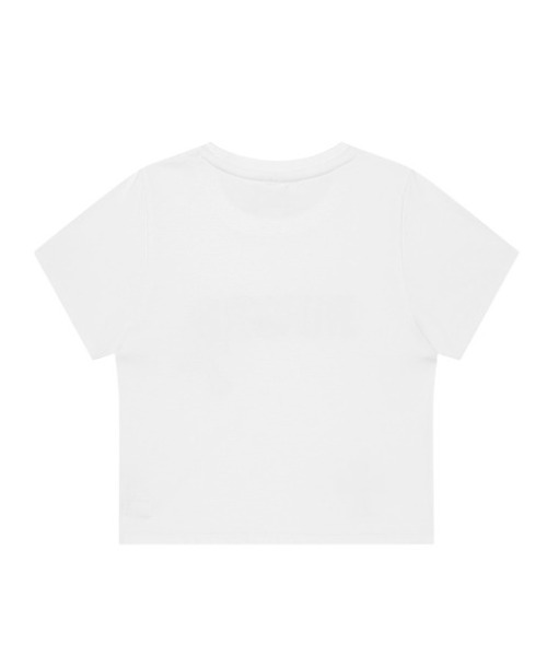 MAHAGRID(マハグリッド)の「『mahagrid/マハグリッド』GOTHIC APPLIQUE CROP TEE/ゴシック アップリケ クロップ Tシャツ(Tシャツ/カットソー・レディース・レッド/ホワイト・XS/S)」の3枚目の写真
