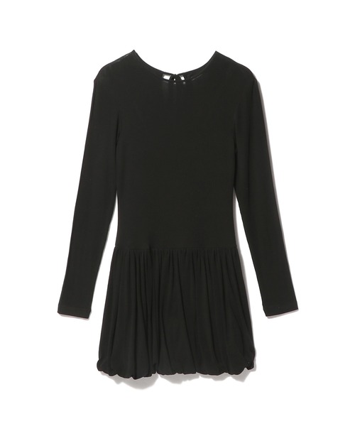 UNUS(ユナス)の「UNUS / Balloon Hem Jersey Dress(ワンピース・レディース・イエロー/ブラック・36/38)」の2枚目の写真