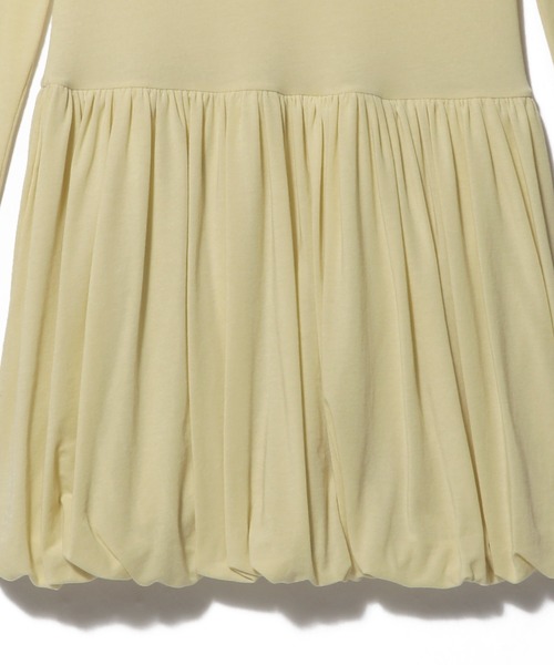 UNUS(ユナス)の「UNUS / Balloon Hem Jersey Dress(ワンピース・レディース・イエロー/ブラック・36/38)」の6枚目の写真