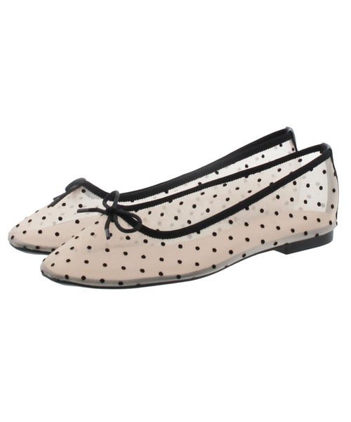 JELLY BEANS（ジェリービーンズ）の「【JB selection】シアーチュールスクエアバレエシューズ(210-62560)JELLY BEANS(ジェリービーンズ)（バレエシューズ・レディース・アイボリー/ピンク/ベージュ・S/M/L/LL）」の2枚目の写真