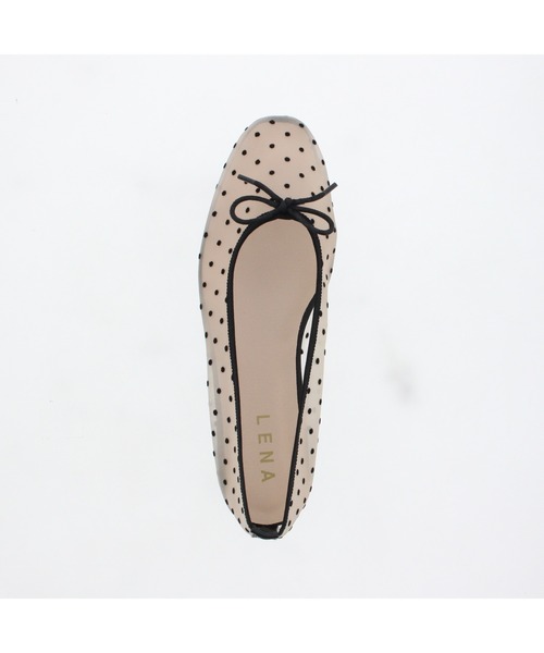 JELLY BEANS（ジェリービーンズ）の「【JB selection】シアーチュールスクエアバレエシューズ(210-62560)JELLY BEANS(ジェリービーンズ)（バレエシューズ・レディース・アイボリー/ピンク/ベージュ・S/M/L/LL）」の6枚目の写真