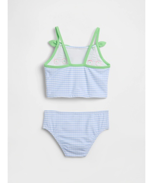 GAP(ギャップ)の「チェリーギンガムチェック 2ピース スイムウェア (幼児・ベビー)(水着・キッズ・ブルー・70cm/80cm/90cm/95cm/100cm/105cm/110cm)」の2枚目の写真
