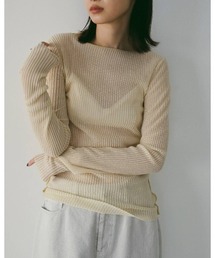 Sheer Stripe Knit