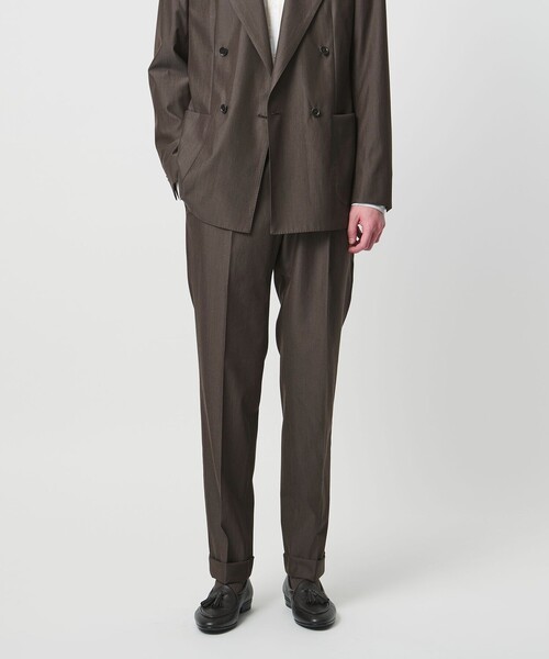 UNITED ARROWS（ユナイテッドアローズ）の「ポプリン 1プリーツ スラックス R-MODEL（スラックス・メンズ・モカ・50/46/48/44）」の12枚目の写真