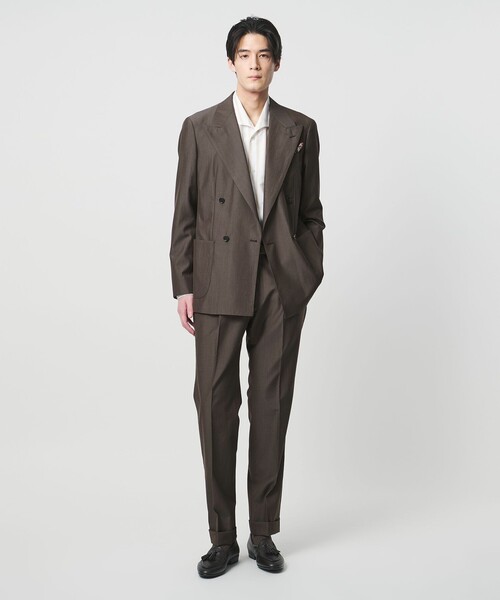 UNITED ARROWS（ユナイテッドアローズ）の「ポプリン 1プリーツ スラックス R-MODEL（スラックス・メンズ・モカ・50/46/48/44）」の13枚目の写真