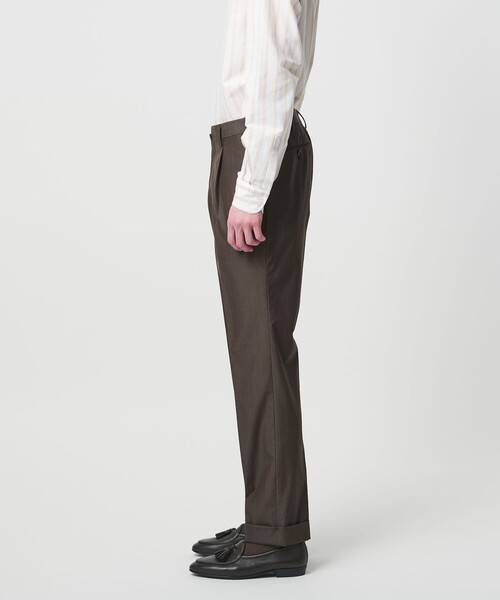 UNITED ARROWS（ユナイテッドアローズ）の「ポプリン 1プリーツ スラックス R-MODEL（スラックス・メンズ・モカ・50/46/48/44）」の15枚目の写真
