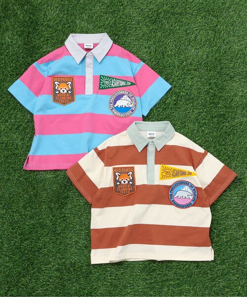 BREEZE(ブリーズ)の「旭山動物園応援商品 ワッペンラガーシャツ(ポロシャツ・キッズ・サックスブルー/キャメル・80/90/100/110/120/130/140)」の14枚目の写真