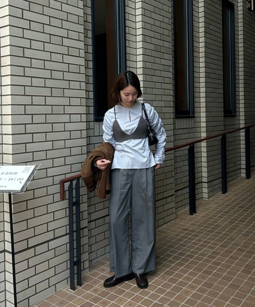 lawgy(ラウジー)の「whip sleeve front hole blouse / ホイップスリーブフロントホールブラウス(シャツ/ブラウス・レディース・ホワイト/ブルー/ピンク・FREE)」の19枚目の写真