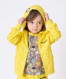 XLARGE KIDS | ファニーゴリラパイルジャカードジップパーカー(パーカー)