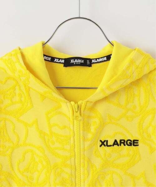 XLARGE KIDS（エクストララージキッズ）の「ファニーゴリラパイルジャカードジップパーカー（パーカー・キッズ・レモンイエロー/ライトグリーン・80ｃｍ/110cm/130cm/140cm/100cm/90cm/120cm）」の4枚目の写真