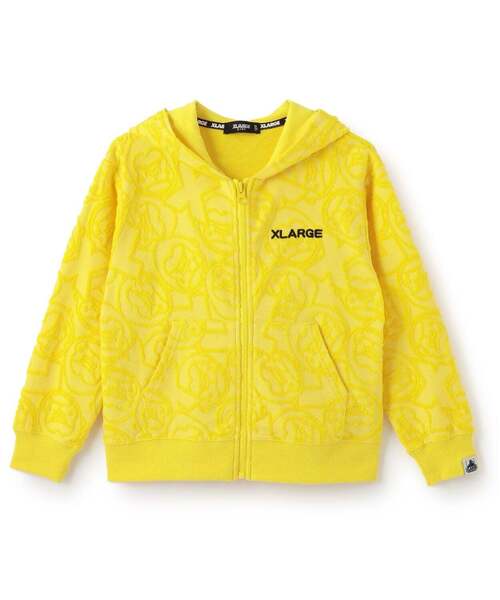 XLARGE KIDS（エクストララージキッズ）の「ファニーゴリラパイルジャカードジップパーカー（パーカー・キッズ・レモンイエロー/ライトグリーン・80ｃｍ/110cm/130cm/140cm/100cm/90cm/120cm）」の14枚目の写真