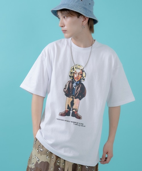 En serio TOKYO(エンソリオトーキョー)の「【SIDEWAYSTANCE】オールドウーマン半袖Tシャツ 70437(Tシャツ/カットソー・メンズ・カーキ/ホワイト/ブラック・SMALL/X-LARGE/MEDIUM/LARGE)」の20枚目の写真