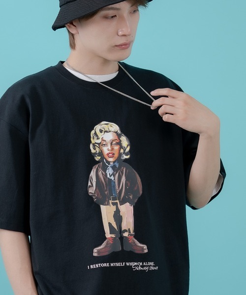En serio TOKYO(エンソリオトーキョー)の「【SIDEWAYSTANCE】オールドウーマン半袖Tシャツ 70437(Tシャツ/カットソー・メンズ・カーキ/ホワイト/ブラック・SMALL/X-LARGE/MEDIUM/LARGE)」の15枚目の写真