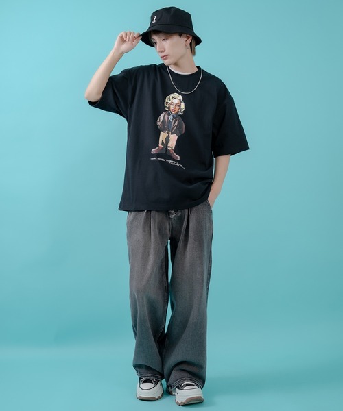 En serio TOKYO(エンソリオトーキョー)の「【SIDEWAYSTANCE】オールドウーマン半袖Tシャツ 70437(Tシャツ/カットソー・メンズ・カーキ/ホワイト/ブラック・SMALL/X-LARGE/MEDIUM/LARGE)」の12枚目の写真