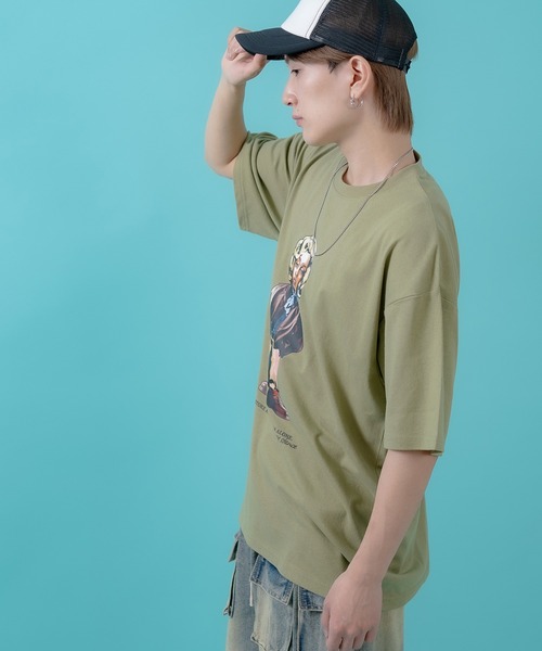 En serio TOKYO(エンソリオトーキョー)の「【SIDEWAYSTANCE】オールドウーマン半袖Tシャツ 70437(Tシャツ/カットソー・メンズ・カーキ/ホワイト/ブラック・SMALL/X-LARGE/MEDIUM/LARGE)」の10枚目の写真
