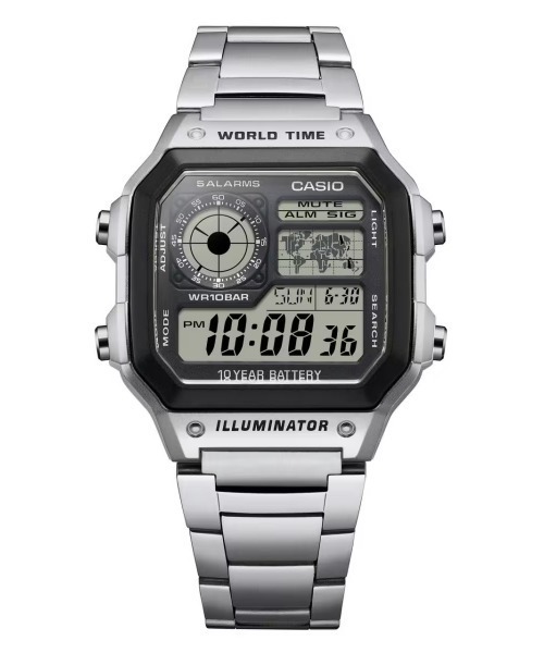 CASIO(カシオ)の「CASIO/カシオ 腕時計 CASIO Collection STANDARD AE-1200WHD-1AJF(デジタル腕時計・メンズ・シルバー・FREE)」の8枚目の写真