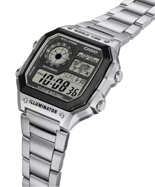 CASIO(カシオ)の「CASIO/カシオ 腕時計 CASIO Collection STANDARD AE-1200WHD-1AJF(デジタル腕時計・メンズ・シルバー・FREE)」の4枚目の写真