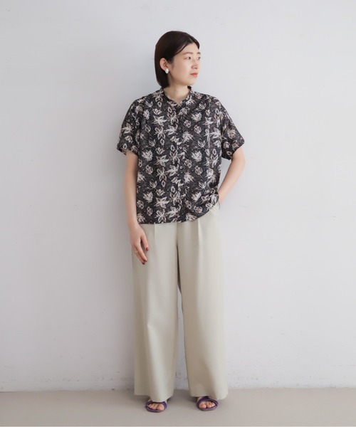 NOMBRE IMPAIR（ノンブルアンペール）の「フラワー＆ペイズリーPT　ワイドブラウス（シャツ/ブラウス・レディース・ブラック・FREE）」の8枚目の写真