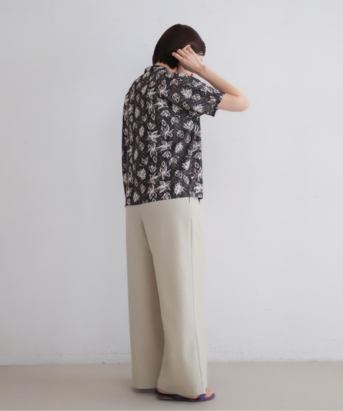 NOMBRE IMPAIR（ノンブルアンペール）の「フラワー＆ペイズリーPT　ワイドブラウス（シャツ/ブラウス・レディース・ブラック・FREE）」の9枚目の写真