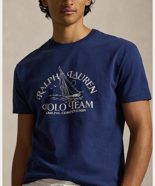 POLO RALPH LAUREN(ポロ ラルフ ローレン)の「クラシック フィット ジャージー グラフィック Tシャツ(Tシャツ/カットソー・メンズ・ブルー・M/L/S/XS/XL)」の5枚目の写真