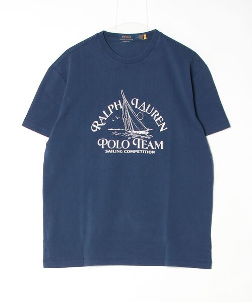 POLO RALPH LAUREN(ポロ ラルフ ローレン)の「クラシック フィット ジャージー グラフィック Tシャツ(Tシャツ/カットソー・メンズ・ブルー・M/L/S/XS/XL)」の6枚目の写真