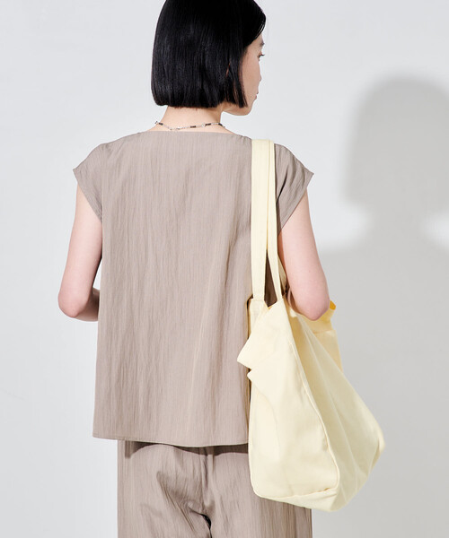 FREAK'S STORE(フリークスストア)の「【セットアイテム】 SUMMERCOOL スキッパーブラウスセットアップ/接触冷感(セットアップ・レディース・ダークネイビー/ブラック/ベージュ/ブラウン・MEDIUM/SMALL)」の20枚目の写真
