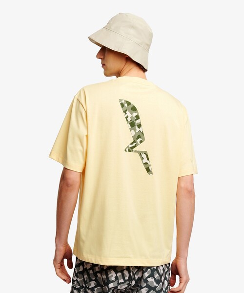 AIGLE（エーグル）の「接触冷感 オーガニックコットン バックプリント半袖Tシャツ（Tシャツ/カットソー・メンズ・セージグリーン/イエロー/ホワイト・XL/L/M/S）」の8枚目の写真