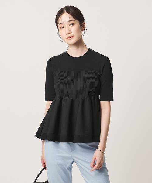 UNITED ARROWS（ユナイテッドアローズ）の「ビスチェ コンビ ニット ‐ウォッシャブル‐（ニット/セーター・レディース・ダークグレー/ブラック/ネイビー・FREE）」の2枚目の写真