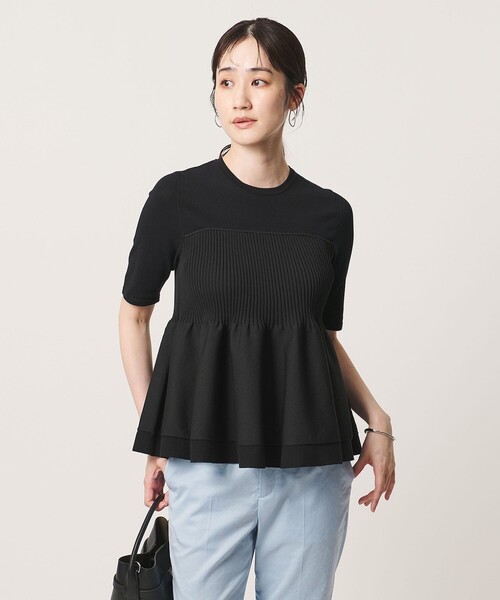 UNITED ARROWS（ユナイテッドアローズ）の「ビスチェ コンビ ニット ‐ウォッシャブル‐（ニット/セーター・レディース・ダークグレー/ブラック/ネイビー・FREE）」の6枚目の写真
