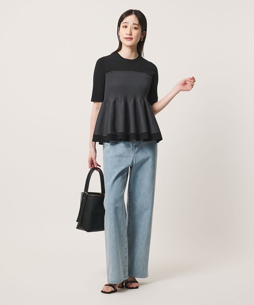 UNITED ARROWS（ユナイテッドアローズ）の「ビスチェ コンビ ニット ‐ウォッシャブル‐（ニット/セーター・レディース・ダークグレー/ブラック/ネイビー・FREE）」の11枚目の写真