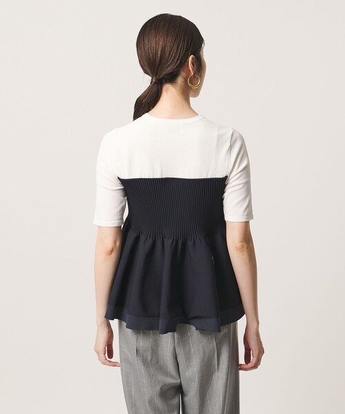 UNITED ARROWS（ユナイテッドアローズ）の「ビスチェ コンビ ニット ‐ウォッシャブル‐（ニット/セーター・レディース・ダークグレー/ブラック/ネイビー・FREE）」の14枚目の写真