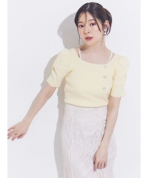 MERCURYDUO(マーキュリーデュオ)の「裾チュールレースマーメイドスカート(スカート・レディース・ライトブルー/チャコールグレー/オフホワイト・MEDIUM/SMALL)」の12枚目の写真