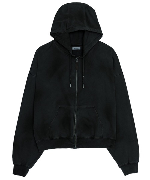 BASICKS（ベイシックス）の「Pigmented Zipup Hoodie（パーカー・メンズ・ブラウン/ブラック・MEDIUM/SMALL）」の2枚目の写真