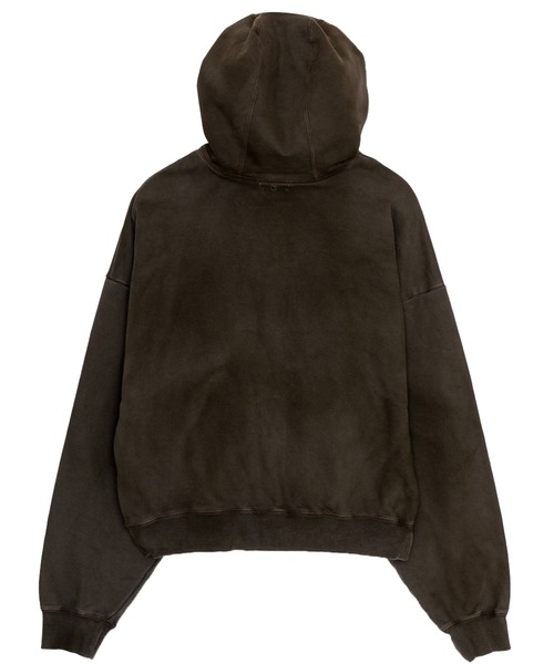 BASICKS（ベイシックス）の「Pigmented Zipup Hoodie（パーカー・メンズ・ブラウン/ブラック・MEDIUM/SMALL）」の4枚目の写真