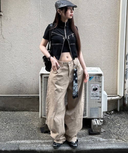Figments(フィグメンツ)の「フラップスタッズヘリンボーンパンツ(その他パンツ・レディース・ベージュ・LARGE/SMALL/MEDIUM)」の11枚目の写真
