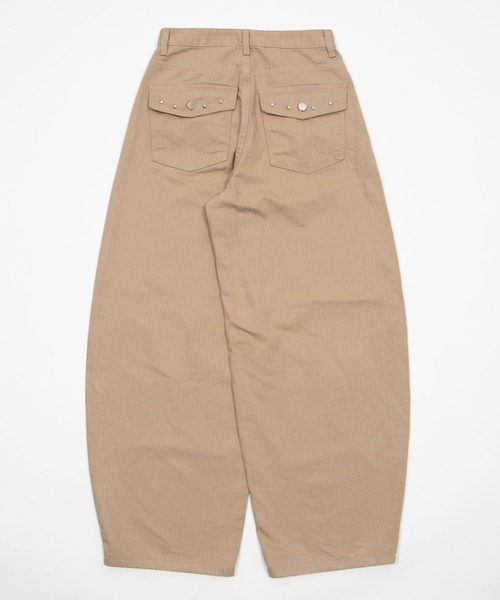 Figments(フィグメンツ)の「フラップスタッズヘリンボーンパンツ(その他パンツ・レディース・ベージュ・LARGE/SMALL/MEDIUM)」の14枚目の写真