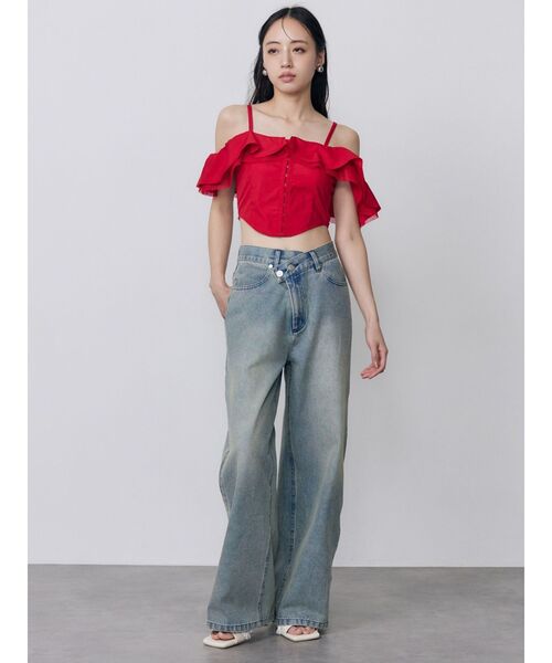 MURUA(ムルーア)の「フリンジサンダル(サンダル・レディース・アイボリー/ブラック・24.5/23.5)」の10枚目の写真