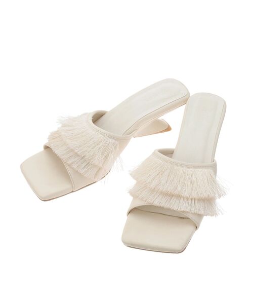 MURUA(ムルーア)の「フリンジサンダル(サンダル・レディース・アイボリー/ブラック・24.5/23.5)」の16枚目の写真