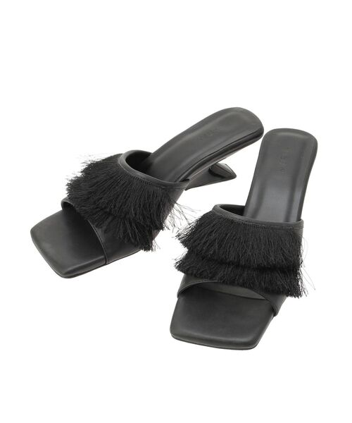 MURUA(ムルーア)の「フリンジサンダル(サンダル・レディース・アイボリー/ブラック・24.5/23.5)」の17枚目の写真