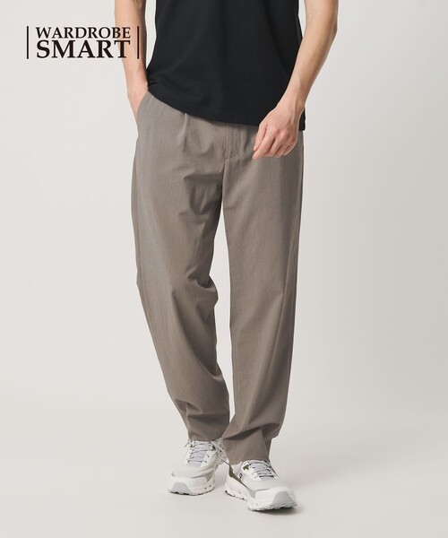 H beauty&youth ナイロンワイドスラックス WEB限定 WARDROBE SMART】サマーファンクション 1P ワイド スラックス