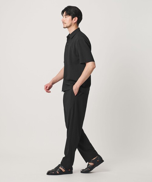 BEAUTY&YOUTH UNITED ARROWS(ビューティーアンドユースユナイテッドアローズ)の「【WEB限定 WARDROBE SMART】サマーファンクション 1P ワイド スラックス【吸水速乾】(スラックス・メンズ・ブラック/ダークグレー/オリーブ・S/M/L/XL)」の4枚目の写真