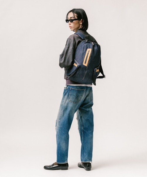 master-piece（マスターピース）の「【master-piece /マスターピース】 FULLCOUNT x master-piece Collaboration Series バックパック（バックパック/リュック・メンズ・インディゴブルー・FREE）」の9枚目の写真