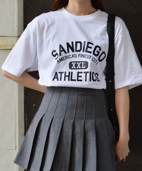 spiritoso(スピリトーゾ)の「カレッジプリントT(SANDIEGO)(Tシャツ/カットソー・レディース・ホワイト系その他2/チャコール/ネイビー/ホワイト系その他・LARGE/MEDIUM)」の6枚目の写真