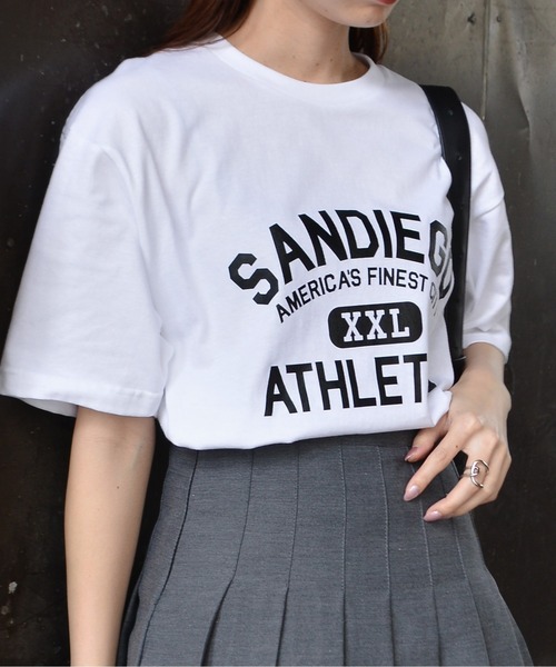 spiritoso(スピリトーゾ)の「カレッジプリントT(SANDIEGO)(Tシャツ/カットソー・レディース・ホワイト系その他2/チャコール/ネイビー/ホワイト系その他・LARGE/MEDIUM)」の8枚目の写真